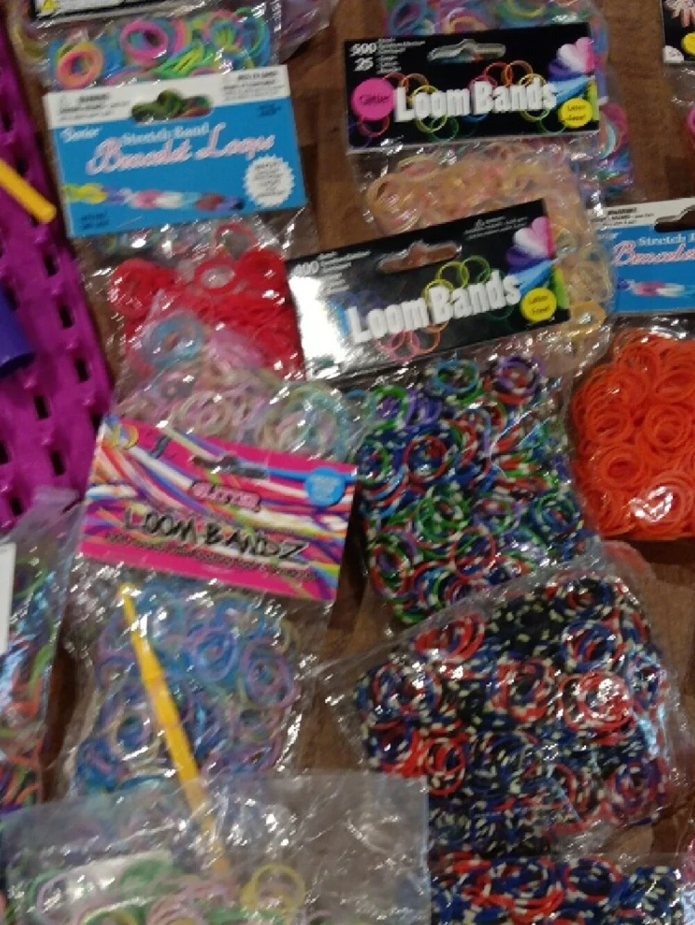 Multicolor Loom Bands Party Pack - Assorted Silicone Bracelet Bands